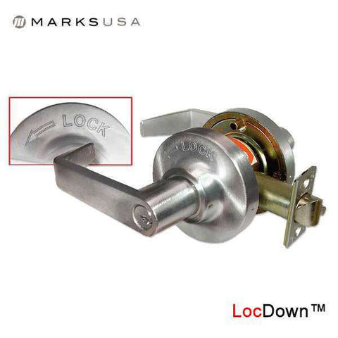 Marks USA -195DB - Commercial Lever - 2 3/4" Backset - 26D - Classroom Intruder - Grade 1 - UHS Hardware Marks USA -195DB - Commercial Lever - 2 3/4" Backset - 26D - Classroom Intruder - Grade 1 - UHS Hardware