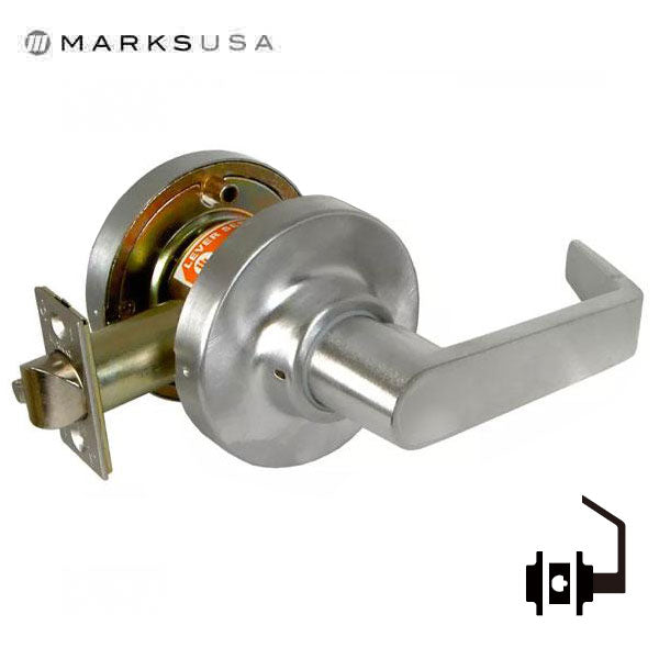 Marks USA -195NB - Commercial Lever - 2 3/4" Backset - 26D - Communicating Passage - Grade 1 - UHS Hardware Marks USA -195NB - Commercial Lever - 2 3/4" Backset - 26D - Communicating Passage - Grade 1 - UHS Hardware