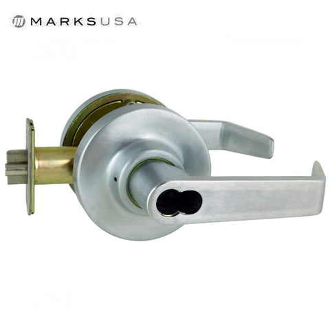 Marks USA - 195R - Commercial Lever Set - 2 3/4" Backset - 26D - No Cylinder - Institution - Grade 1 - UHS Hardware Marks USA - 195R - Commercial Lever Set - 2 3/4" Backset - 26D - No Cylinder - Institution - Grade 1 - UHS Hardware