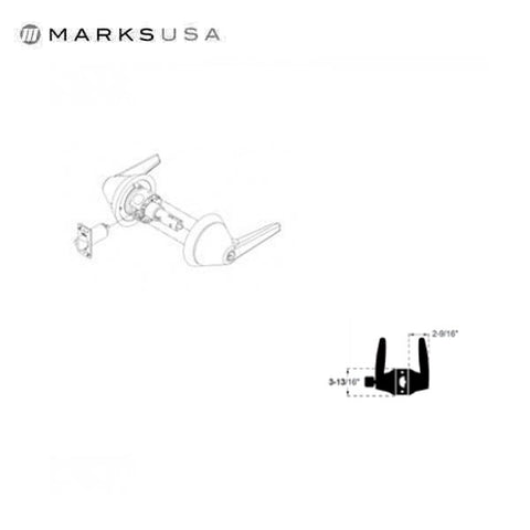 Marks USA -195SSF - Institutional Series Lifesaver Cylindrical Leverset - Storeroom - Grade 1 - UHS Hardware Marks USA -195SSF - Institutional Series Lifesaver Cylindrical Leverset - Storeroom - Grade 1 - UHS Hardware