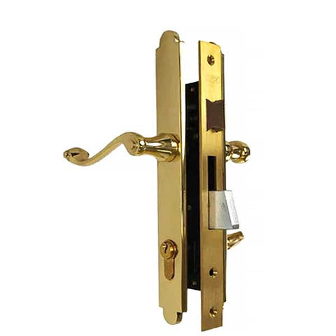 Marks USA - Thinline Series 2750B - Ornamental Iron Mortise Lockset - Sgl Cylinder - Backset: 2-1/2" - Entrance - Bright Brass - LH/RH - UHS Hardware Marks USA - Thinline Series 2750B - Ornamental Iron Mortise Lockset - Sgl Cylinder - Backset: 2-1/2" - Entrance - Bright Brass - LH/RH - UHS Hardware
