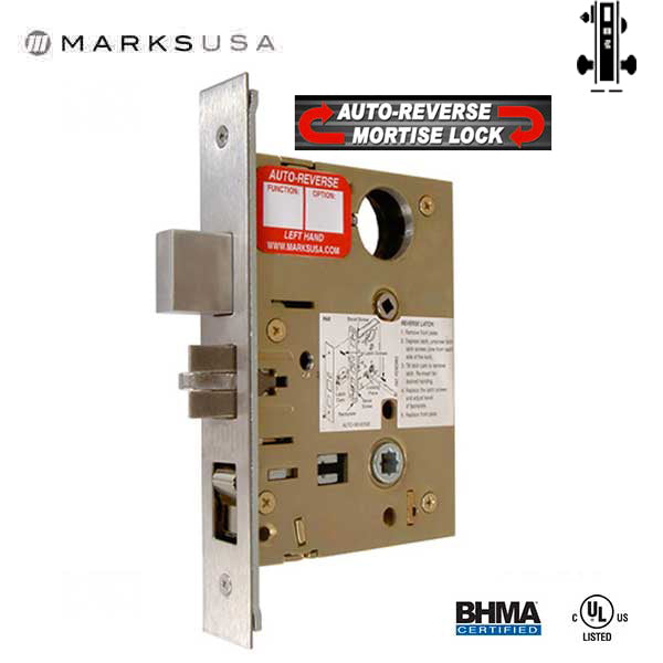 Marks USA - Nova 5A/32D-B4S6 - Mortise Lockset Mechanism w/ Deadbolt - Singl Cyl - 26D - Entrance - RH - Grade 1 - UHS Hardware Marks USA - Nova 5A/32D-B4S6 - Mortise Lockset Mechanism w/ Deadbolt - Singl Cyl - 26D - Entrance - RH - Grade 1 - UHS Hardware