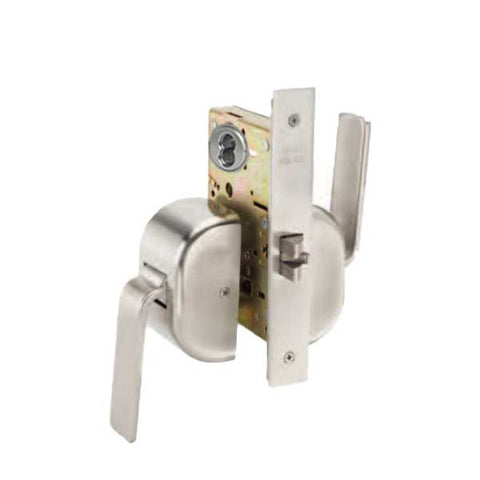 Marks USA - 5PD - LifeSaver Single Cylinder Mortise Behavioral Health Paddleset - Push / Pull - Anti-Ligature - Dormitory - 2-3/4" Backset - Satin Stainless - Grade 1 - UHS Hardware Marks USA - 5PD - LifeSaver Single Cylinder Mortise Behavioral Health Paddleset - Push / Pull - Anti-Ligature - Dormitory - 2-3/4" Backset - Satin Stainless - Grade 1 - UHS Hardware