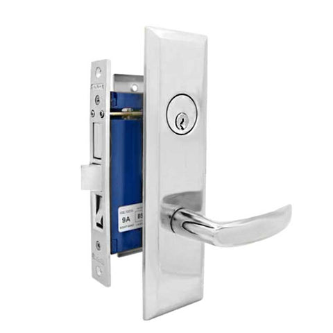 Marks USA - 9NY96A-26D - New York Mortise Lever Lock - U26D - 1-1/4" X 8"- Entrance - LH - UHS Hardware Marks USA - 9NY96A-26D - New York Mortise Lever Lock - U26D - 1-1/4" X 8"- Entrance - LH - UHS Hardware