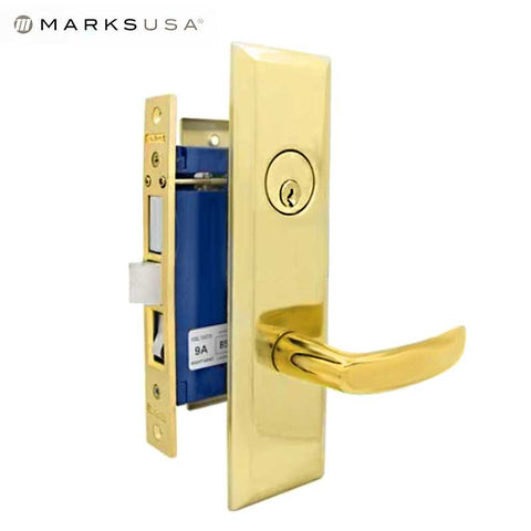 Marks USA - 9NY96A-3 - New York Mortise Lever Lock - U3 - 1-1/4" X 8"- Entrance - LH - UHS Hardware Marks USA - 9NY96A-3 - New York Mortise Lever Lock - U3 - 1-1/4" X 8"- Entrance - LH - UHS Hardware