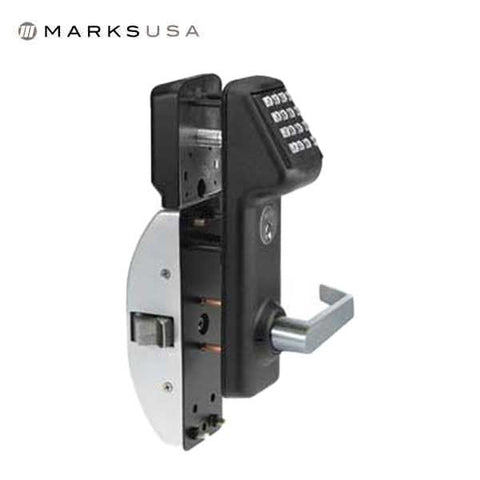 Marks USA - IQ7 - LITE - Standalone Rim Exit Device Trim - Lever Set - Black - UHS Hardware Marks USA - IQ7 - LITE - Standalone Rim Exit Device Trim - Lever Set - Black - UHS Hardware