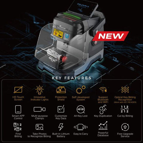 Xhorse - Dolphin II XP-005L - High Sec Portable Key Cutting Machine / w Battery (PREORDER) - UHS Hardware Xhorse - Dolphin II XP-005L - High Sec Portable Key Cutting Machine / w Battery (PREORDER) - UHS Hardware