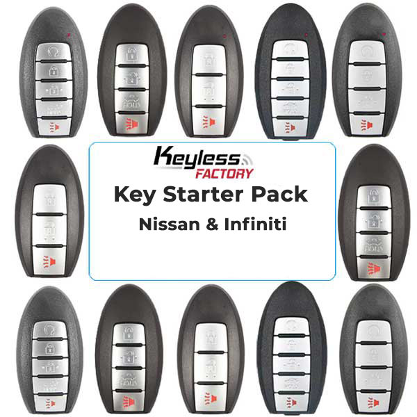 Nissan / Infiniti Keys - Complete Starter Pack (ALL YEARS) - UHS Hardware Nissan / Infiniti Keys - Complete Starter Pack (ALL YEARS) - UHS Hardware
