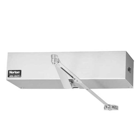 Norton - 5630 - Low-Energy Push Side Door Operator - Double Lever Arm - Interior Doors - Satin Aluminum - UHS Hardware Norton - 5630 - Low-Energy Push Side Door Operator - Double Lever Arm - Interior Doors - Satin Aluminum - UHS Hardware