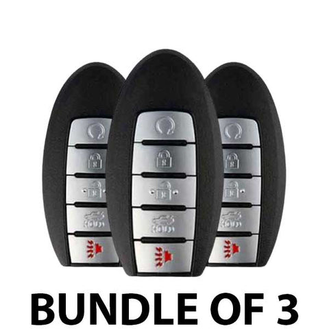 3 x 2013-2015 Nissan Maxima / Altima / 5-Button Prox Smart Key / PN: 285E3-3TP5A / KR5S180144014 / IC 014 (BUNDLE OF 3) - UHS Hardware 3 x 2013-2015 Nissan Maxima / Altima / 5-Button Prox Smart Key / PN: 285E3-3TP5A / KR5S180144014 / IC 014 (BUNDLE OF 3) - UHS Hardware