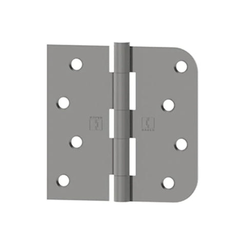 Hager - 1543 - Full Mortise - 5-Knuckle - 5/8" Radius - Plain Bearing with Fasteners - 4" x 4" Satin Stainless Steel Hager - 1543 - Full Mortise - 5-Knuckle - 5/8" Radius - Plain Bearing with Fasteners - 4" x 4" Satin Stainless Steel