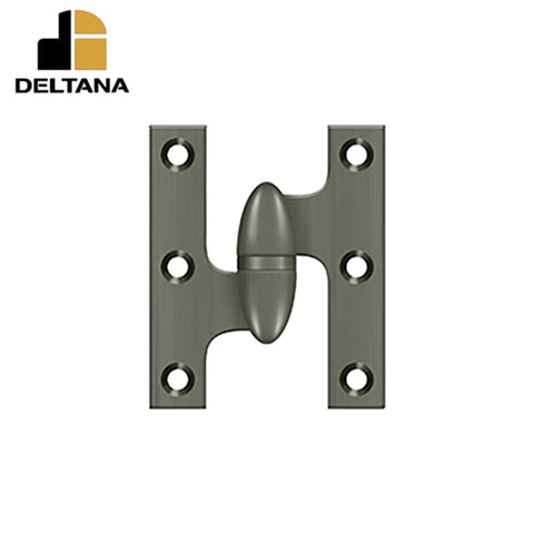 Deltana - 2-1/2" x 2" Hinge - Left Handed - Optional Finish Deltana - 2-1/2" x 2" Hinge - Left Handed - Optional Finish