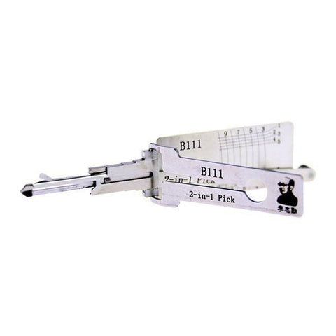 ORIGINAL LISHI / B111 / Z-Keyway / GM / 2-in-1 Pick & Decoder / Door & Trunk (Warded) AG - UHS Hardware ORIGINAL LISHI / B111 / Z-Keyway / GM / 2-in-1 Pick & Decoder / Door & Trunk (Warded) AG - UHS Hardware