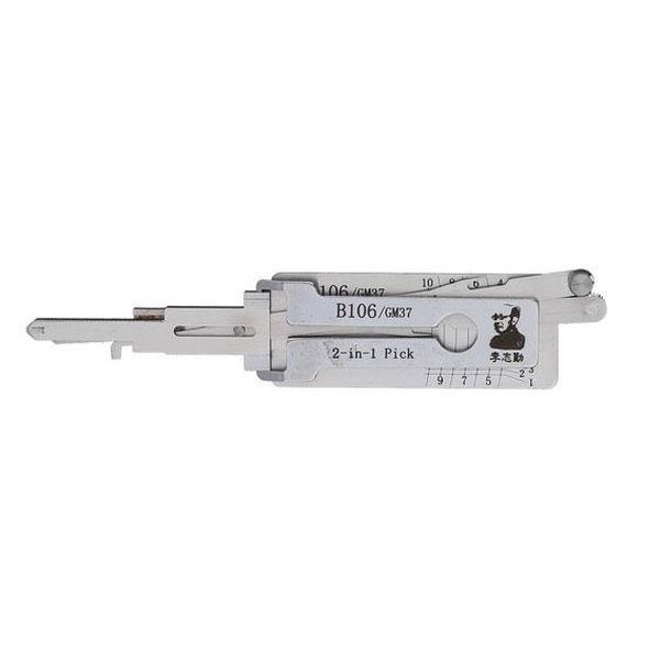 ORIGINAL LISHI GM37 / B106 / GM / 2-In-1 Pick & Decoder / Door & Trunk (non-warded) AG - UHS Hardware ORIGINAL LISHI GM37 / B106 / GM / 2-In-1 Pick & Decoder / Door & Trunk (non-warded) AG - UHS Hardware