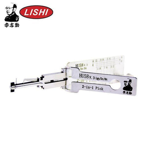 ORIGINAL LISHI HU58 / BMW / 2-in-1 Pick & Decoder / Ignition / Door / Trunk / Twin Lifter / AG - UHS Hardware ORIGINAL LISHI HU58 / BMW / 2-in-1 Pick & Decoder / Ignition / Door / Trunk / Twin Lifter / AG - UHS Hardware