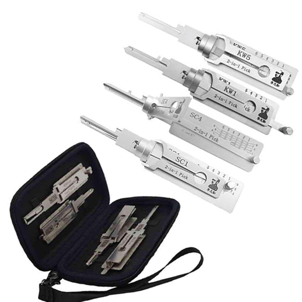 ORIGINAL LISHI - Residential Pick Set - KW1 - KW5 - SC1 - SC4 & FREE Case (BUNDLE OF 5) - UHS Hardware ORIGINAL LISHI - Residential Pick Set - KW1 - KW5 - SC1 - SC4 & FREE Case (BUNDLE OF 5) - UHS Hardware