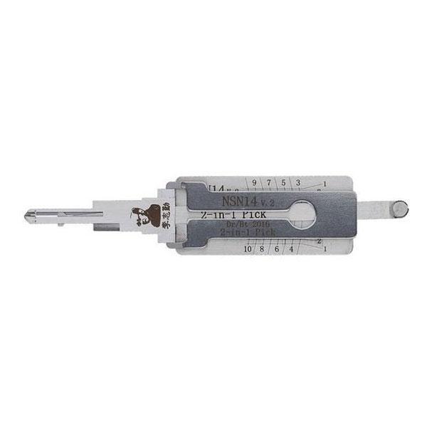 ORIGINAL LISHI Nissan / Infinity / NSN14 / 2-in-1 / 10-Cut / Pick & Decoder / DOOR & TRUNK AG - UHS Hardware ORIGINAL LISHI Nissan / Infinity / NSN14 / 2-in-1 / 10-Cut / Pick & Decoder / DOOR & TRUNK AG - UHS Hardware
