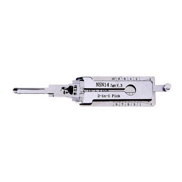 ORIGINAL LISHI Nissan / Infinity / NSN14 / 2-in-1 / 10-Cut / Pick & Decoder / IGNITION / AG - UHS Hardware ORIGINAL LISHI Nissan / Infinity / NSN14 / 2-in-1 / 10-Cut / Pick & Decoder / IGNITION / AG - UHS Hardware