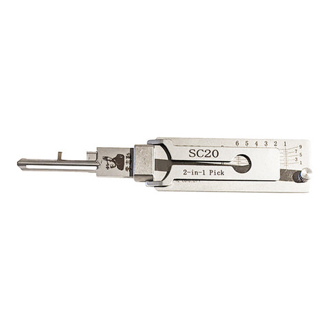 Original Lishi - SC20 / A1145L / Schlage L Keyway / Residential Commercial 2-in-1 Pick Original Lishi - SC20 / A1145L / Schlage L Keyway / Residential Commercial 2-in-1 Pick