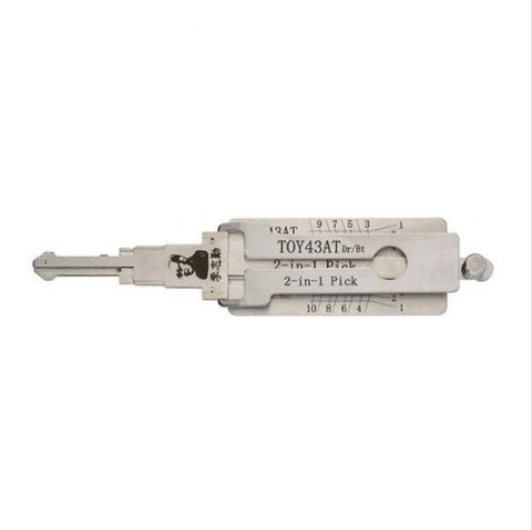 ORIGINAL LISHI TOY43AT Toyota / 10-Cut / 2-in-1 / Pick & Decoder / Door & Trunk - UHS Hardware ORIGINAL LISHI TOY43AT Toyota / 10-Cut / 2-in-1 / Pick & Decoder / Door & Trunk - UHS Hardware