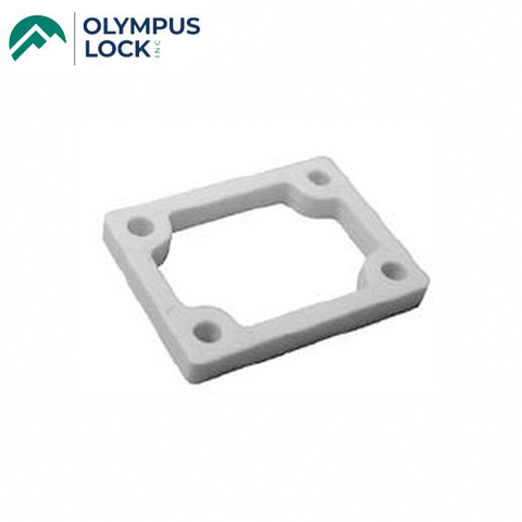 Olympus - 10-348 - Spacer For 1-1/8" Locks - White Plastic - UHS Hardware Olympus - 10-348 - Spacer For 1-1/8" Locks - White Plastic - UHS Hardware