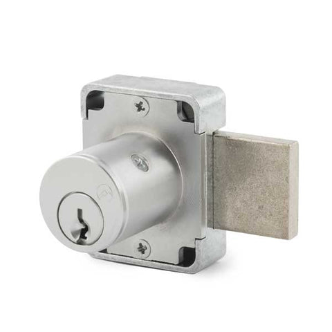 Olympus - 100DR - Cabinet Door Deadbolt Lock - N Series National - 26D - Satin Chrome - KA 101 - Grade 1 - UHS Hardware Olympus - 100DR - Cabinet Door Deadbolt Lock - N Series National - 26D - Satin Chrome - KA 101 - Grade 1 - UHS Hardware
