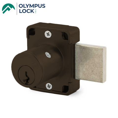 Olympus - 500B Weather Resistant - Cabinet Door Deadbolt Lock - CCL R1 - Optional Cylinder Length - Standard Length Bolt - Oil Rubbed Bronze - Optional Keying - Grade 1 - UHS Hardware Olympus - 500B Weather Resistant - Cabinet Door Deadbolt Lock - CCL R1 - Optional Cylinder Length - Standard Length Bolt - Oil Rubbed Bronze - Optional Keying - Grade 1 - UHS Hardware