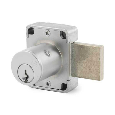 Olympus - 500DR - Cabinet Door Deadbolt Lock - CCL R1 - 26D - Satin Chrome - KA 4T3 - Grade 1 - UHS Hardware Olympus - 500DR - Cabinet Door Deadbolt Lock - CCL R1 - 26D - Satin Chrome - KA 4T3 - Grade 1 - UHS Hardware