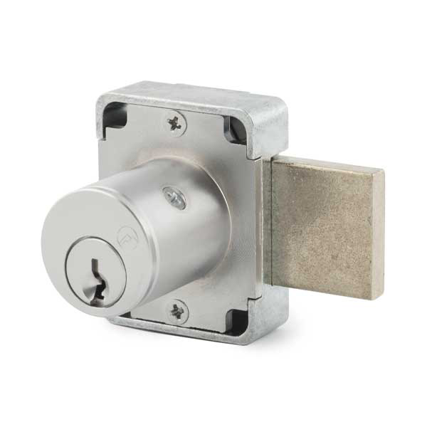 Olympus - 500M - Cabinet Door Deadbolt Lock - MRI Function - CCL R1 - Optional Cylinder Length - Standard Length Bolt - Satin Chrome - Optional Keying - Grade 1 - UHS Hardware Olympus - 500M - Cabinet Door Deadbolt Lock - MRI Function - CCL R1 - Optional Cylinder Length - Standard Length Bolt - Satin Chrome - Optional Keying - Grade 1 - UHS Hardware