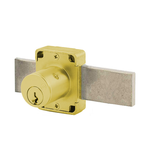 Olympus - 100B - Weather Resistant Cabinet Deadbolt Lock - D4291 4-pin - Long Bolt - Satin Brass - Optional Keying - Grade 1 - UHS Hardware Olympus - 100B - Weather Resistant Cabinet Deadbolt Lock - D4291 4-pin - Long Bolt - Satin Brass - Optional Keying - Grade 1 - UHS Hardware