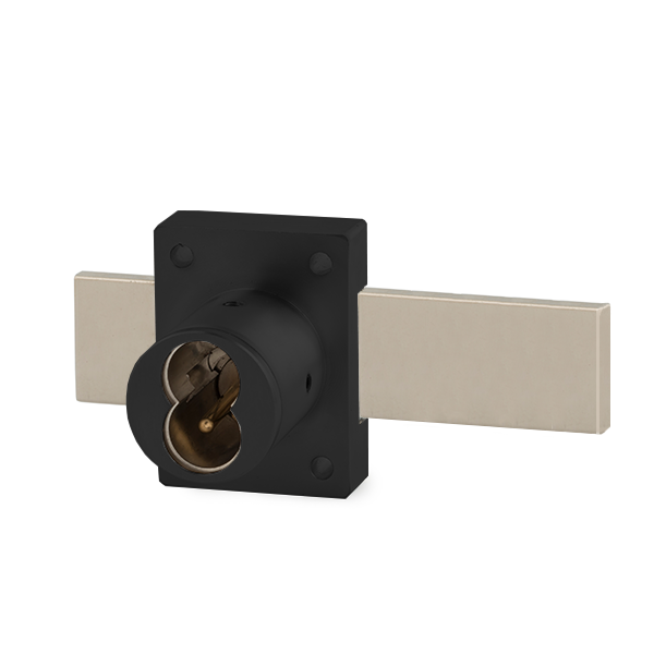 Olympus - 721DR - IC Core Deadbolt Cabinet Door Lock - BEST SFIC - 1-1/4" Cylinder Length - Long Bolt - Flat Black - Grade 1 - UHS Hardware Olympus - 721DR - IC Core Deadbolt Cabinet Door Lock - BEST SFIC - 1-1/4" Cylinder Length - Long Bolt - Flat Black - Grade 1 - UHS Hardware