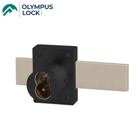 Olympus - 721DR - IC Core Deadbolt Cabinet Door Lock - BEST SFIC - 1-1/4" Cylinder Length - Long Bolt - Flat Black - Grade 1 - UHS Hardware Olympus - 721DR - IC Core Deadbolt Cabinet Door Lock - BEST SFIC - 1-1/4" Cylinder Length - Long Bolt - Flat Black - Grade 1 - UHS Hardware