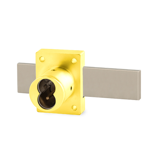 Olympus - 721DR - IC Core Deadbolt Cabinet Door Lock - BEST SFIC - 1-1/4" Cylinder Length - Long Bolt - Polished Brass - Grade 1 - UHS Hardware Olympus - 721DR - IC Core Deadbolt Cabinet Door Lock - BEST SFIC - 1-1/4" Cylinder Length - Long Bolt - Polished Brass - Grade 1 - UHS Hardware