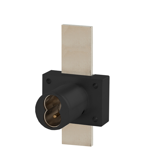 Olympus - 721DW - IC Core Deadbolt Cabinet Drawer Lock - BEST SFIC - 1-1/4" Cylinder Length - Long Bolt - Flat Black - Optional Key Retaining - Optional High Security - Grade 1 - UHS Hardware