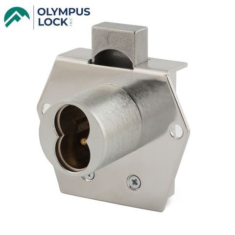 Olympus - 725RD - SFIC Rim Deadbolt Door & Drawer Cabinet Lock - BEST SFIC - Optional Cylinder Length - Satin Chrome - Optional Handing - Optional Key Retaining - Grade 1 - UHS Hardware Olympus - 725RD - SFIC Rim Deadbolt Door & Drawer Cabinet Lock - BEST SFIC - Optional Cylinder Length - Satin Chrome - Optional Handing - Optional Key Retaining - Grade 1 - UHS Hardware
