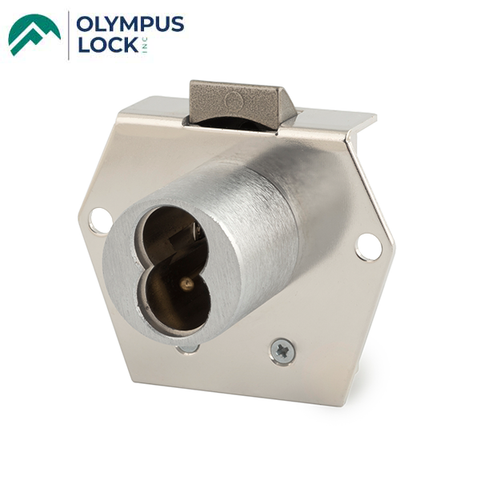 Olympus - 725RL - SFIC Rim Latch Door & Drawer Cabinet Lock - BEST SFIC - 1-1/16"" to Cylinder Length - Polished Chrome - Optional Handing - Grade 1 - UHS Hardware Olympus - 725RL - SFIC Rim Latch Door & Drawer Cabinet Lock - BEST SFIC - 1-1/16"" to Cylinder Length - Polished Chrome - Optional Handing - Grade 1 - UHS Hardware