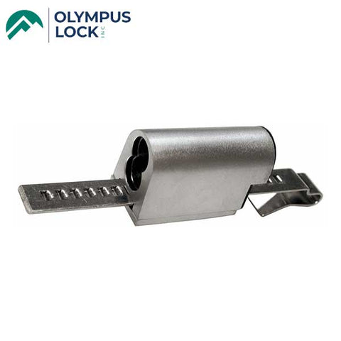 Olympus - 729R - IC Core Sliding Door / Showcase Ratchet Lock - BEST SFIC - 26D - Satin Chrome - UHS Hardware Olympus - 729R - IC Core Sliding Door / Showcase Ratchet Lock - BEST SFIC - 26D - Satin Chrome - UHS Hardware