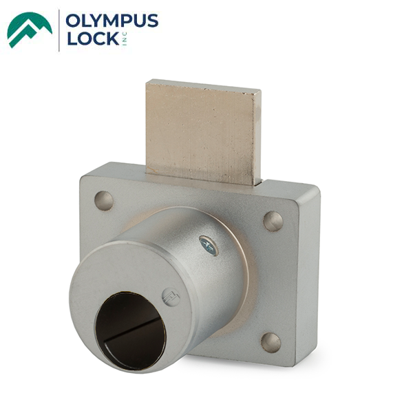 Olympus - 800LC - Cabinet Drawer Deadbolt Lock - Less Cylinder - Schlage Cylinder Compatible - Optional Cylinder Length - Satin Chrome - Grade 1 - UHS Hardware Olympus - 800LC - Cabinet Drawer Deadbolt Lock - Less Cylinder - Schlage Cylinder Compatible - Optional Cylinder Length - Satin Chrome - Grade 1 - UHS Hardware
