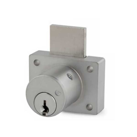 Olympus - 800S - Cabinet Drawer Deadbolt Lock - 1-1/8" - Schlage C - 26D - Satin Chrome - KA 101 - Grade 1 - UHS Hardware Olympus - 800S - Cabinet Drawer Deadbolt Lock - 1-1/8" - Schlage C - 26D - Satin Chrome - KA 101 - Grade 1 - UHS Hardware