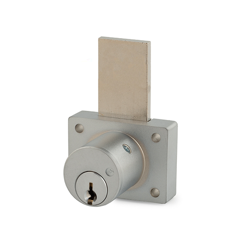 Olympus - 800S - Cabinet Drawer Deadbolt Lock - Long Bolt - S Series Schlage C Keyway - 1-3/8" Cylinder Length - Satin Chrome - Keyed Alike 101 - Grade 1 - UHS Hardware Olympus - 800S - Cabinet Drawer Deadbolt Lock - Long Bolt - S Series Schlage C Keyway - 1-3/8" Cylinder Length - Satin Chrome - Keyed Alike 101 - Grade 1 - UHS Hardware