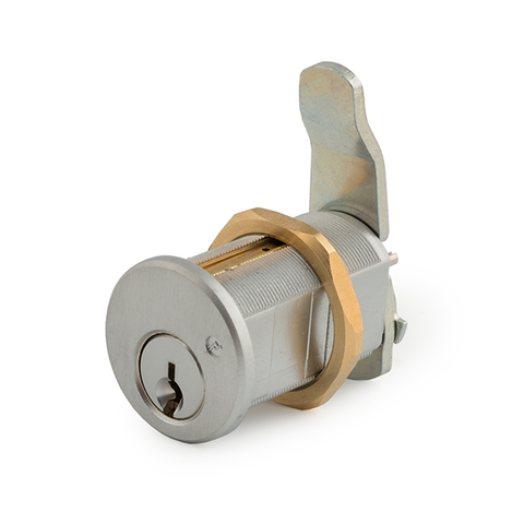 Olympus - 820S - S Series: Schlage C Keyway Cam Lock - 7/8" Cylinder Diameter - Satin Chrome - Grade 1 - UHS Hardware Olympus - 820S - S Series: Schlage C Keyway Cam Lock - 7/8" Cylinder Diameter - Satin Chrome - Grade 1 - UHS Hardware