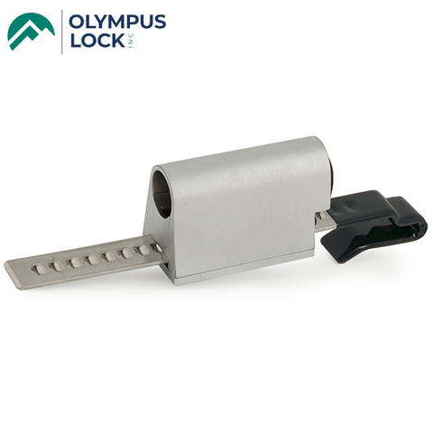 Olympus - 829LC - LC Series: Schlage C Keyway Showcase/Ratchet Lock - Sliding Door Lock - Satin Chrome - UHS Hardware Olympus - 829LC - LC Series: Schlage C Keyway Showcase/Ratchet Lock - Sliding Door Lock - Satin Chrome - UHS Hardware