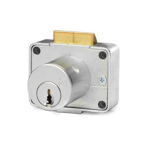 Olympus - 996 - Drawer Latch Lock - Optional Cylinder Length - Satin Chrome - Optional Handing - Optional Keying - UHS Hardware Olympus - 996 - Drawer Latch Lock - Optional Cylinder Length - Satin Chrome - Optional Handing - Optional Keying - UHS Hardware