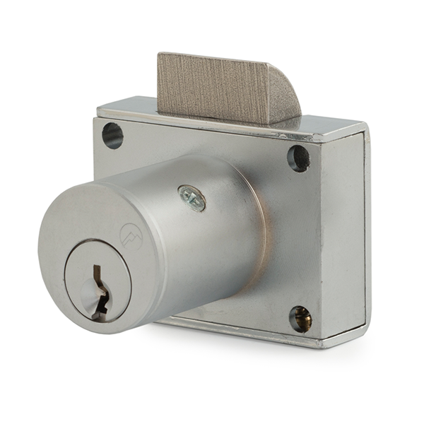 Olympus - L20 - Heavy Duty Drawer Latch Lock - Optional Cylinder Length - Satin Chrome - Optional Keying - UHS Hardware