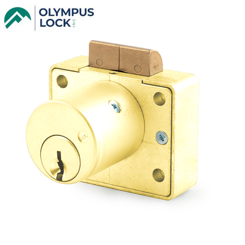 Olympus - L78 - S Series Schlage C Keyway Latch Lock - Optional Cylinder Length - Polished Brass - Optional Keying - Optional Handing - UHS Hardware Olympus - L78 - S Series Schlage C Keyway Latch Lock - Optional Cylinder Length - Polished Brass - Optional Keying - Optional Handing - UHS Hardware