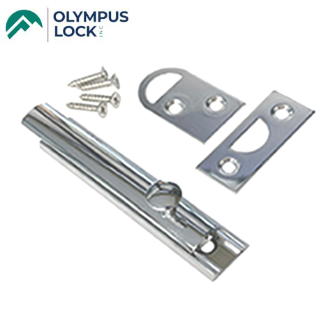 Olympus - SB-3 - Slide Bolt - 3" Length - Polished Chrome - UHS Hardware Olympus - SB-3 - Slide Bolt - 3" Length - Polished Chrome - UHS Hardware