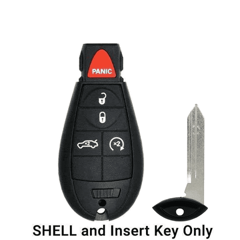 2008-2019 Chrysler Dodge Jeep VW 5-Button Fobik Key SHELL for IYZ-C01C (ORS-FBK-03) - UHS Hardware 2008-2019 Chrysler Dodge Jeep VW 5-Button Fobik Key SHELL for IYZ-C01C (ORS-FBK-03) - UHS Hardware