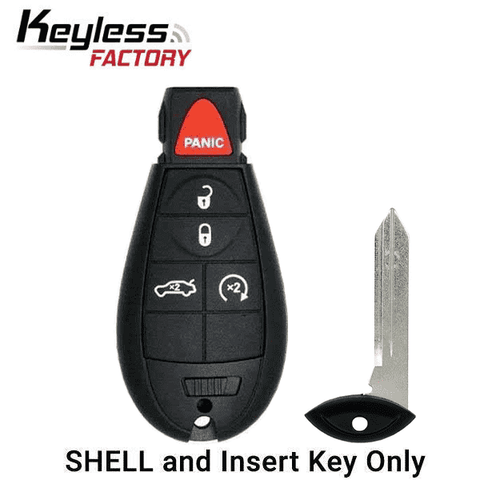 2008-2019 Chrysler Dodge Jeep VW 5-Button Fobik Key SHELL for IYZ-C01C (ORS-FBK-03) - UHS Hardware 2008-2019 Chrysler Dodge Jeep VW 5-Button Fobik Key SHELL for IYZ-C01C (ORS-FBK-03) - UHS Hardware