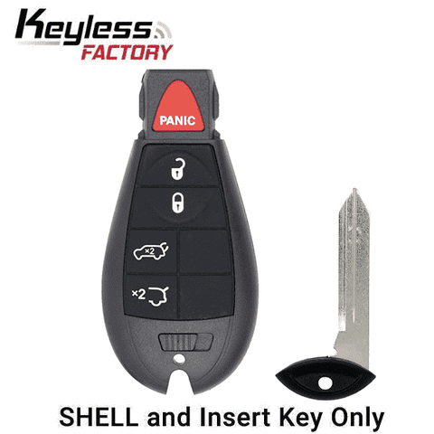 2008-2019 Chrysler Dodge Jeep VW 5-Button Fobik Key SHELL for IYZ-C01C (ORS-FBK-06) - UHS Hardware 2008-2019 Chrysler Dodge Jeep VW 5-Button Fobik Key SHELL for IYZ-C01C (ORS-FBK-06) - UHS Hardware