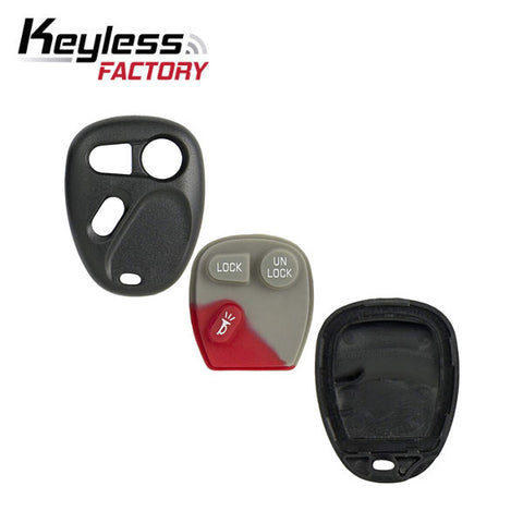 1998-2002 GM / 3-Button Keyless Entry Remote Key SHELL / KOBUT1BT (ORS-GM-05) - UHS Hardware 1998-2002 GM / 3-Button Keyless Entry Remote Key SHELL / KOBUT1BT (ORS-GM-05) - UHS Hardware